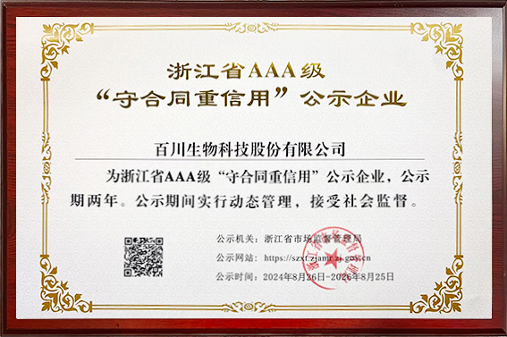 浙江省AAA级‘守合同重信用公示企业(1)